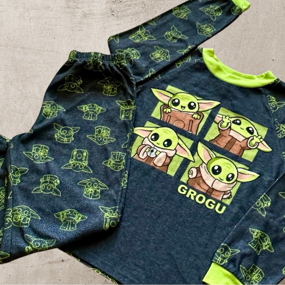Star Wars | Grogu Baby Yoda Boys Fleece Pajamas